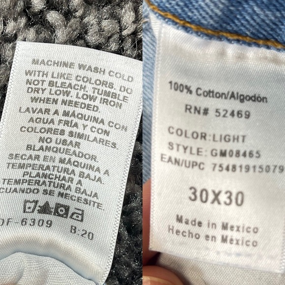 George jeans light blue very distressed denim jeans size 30x 30 - Picture 9 of 14